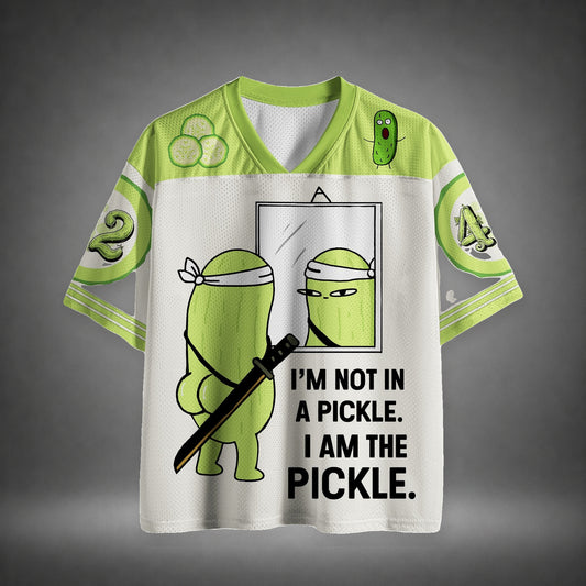 Men's Pickle Quote Cartoon Print Short Sleeve Funny Jersey T-Shirt