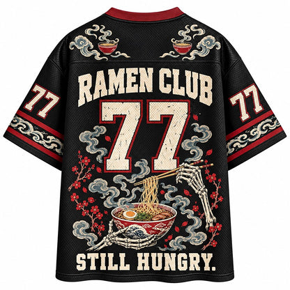Running on Ramen Skeleton Number 77 Mesh Jersey