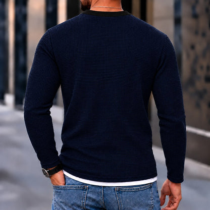 Crane Wing and Honor 07 Henley Long Sleeve T-Shirt