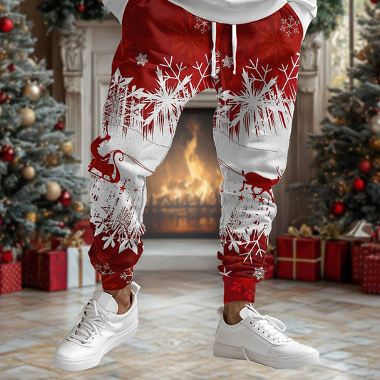 Reindeer Forest Christmas Joggers