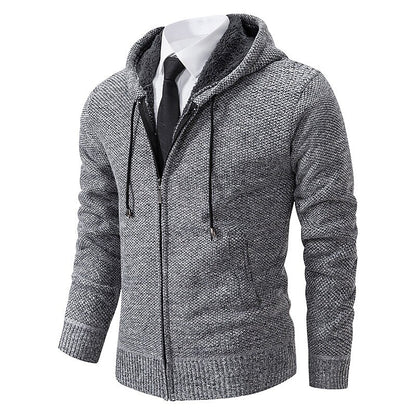 Marl Hooded Zip Cardigan