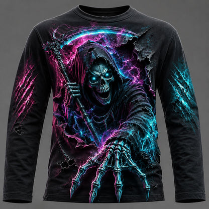Halloween Men's Moonlit Reaper Graphic Long Sleeve T-Shirt