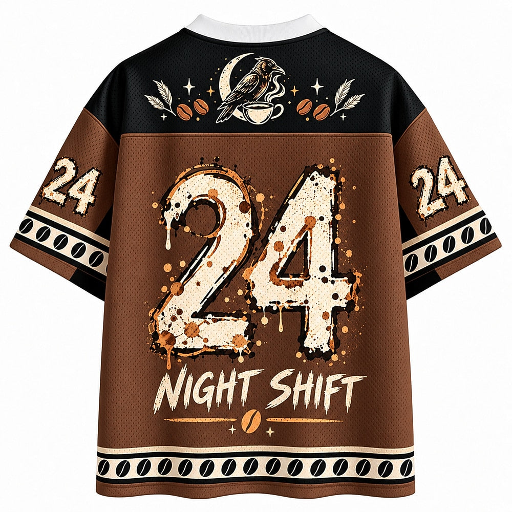 Moonlit Coffee Crow Mesh Jersey
