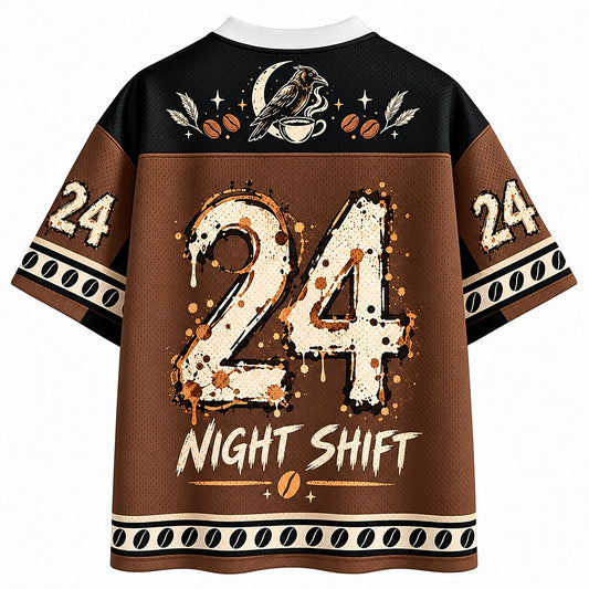 Moonlit Coffee Crow Mesh Jersey