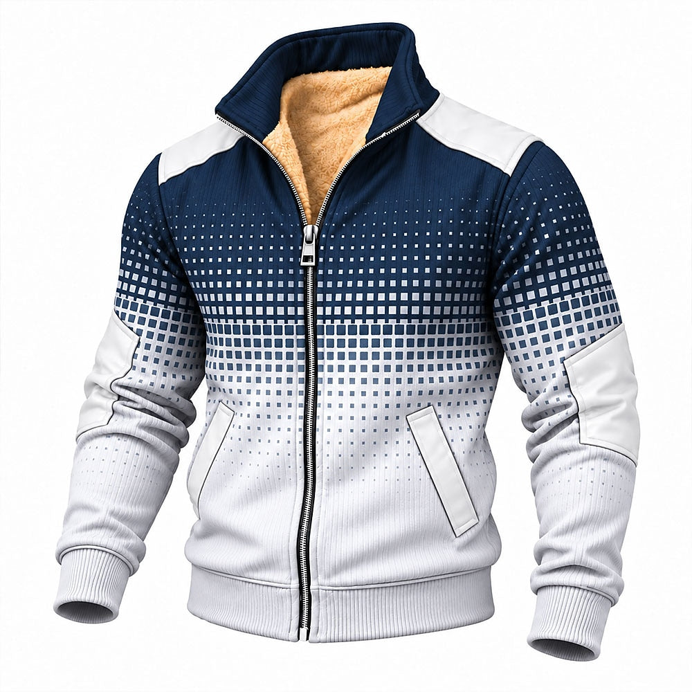 Pixel Fade Zip-Up Sweatshirt