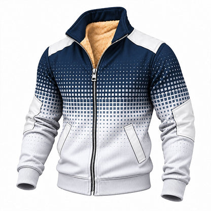 Pixel Fade Zip-Up Sweatshirt