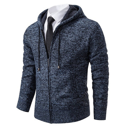 Marl Hooded Zip Cardigan
