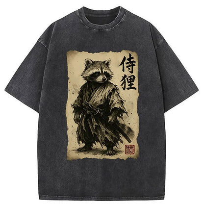 Men's Animal Graphic Washed Cotton T-Shirt