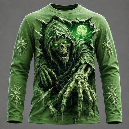 Halloween Men's Moonlit Reaper Graphic Long Sleeve T-Shirt
