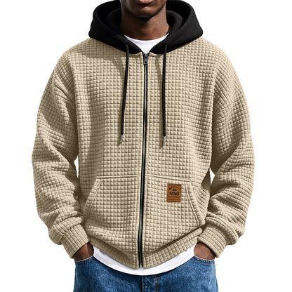 Waffle Quarter-Zip Hoodie