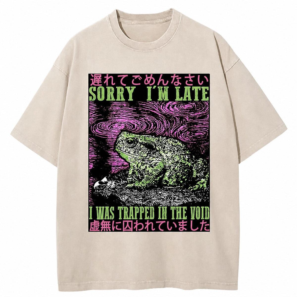 Japanese Style Void Toad Washed T-Shirt