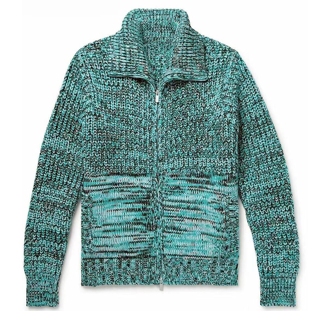 Marled Zip-Up Cardigan