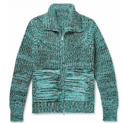 Marled Zip-Up Cardigan