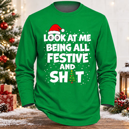 Festive Attitude Long Sleeve T-Shirt