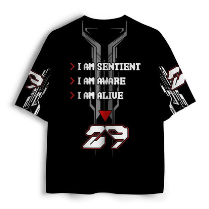 Men's Samurai Raccoon Graphic Print Short Sleeve Streetwear Jersey T-Shirt
