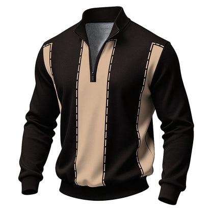 Center Stripe Half-Zip Sweatshirt