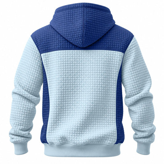 Color Block Waffle Hoodie