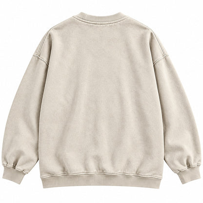 Japanese Sketch Cat Crew Neck Sweatshirt