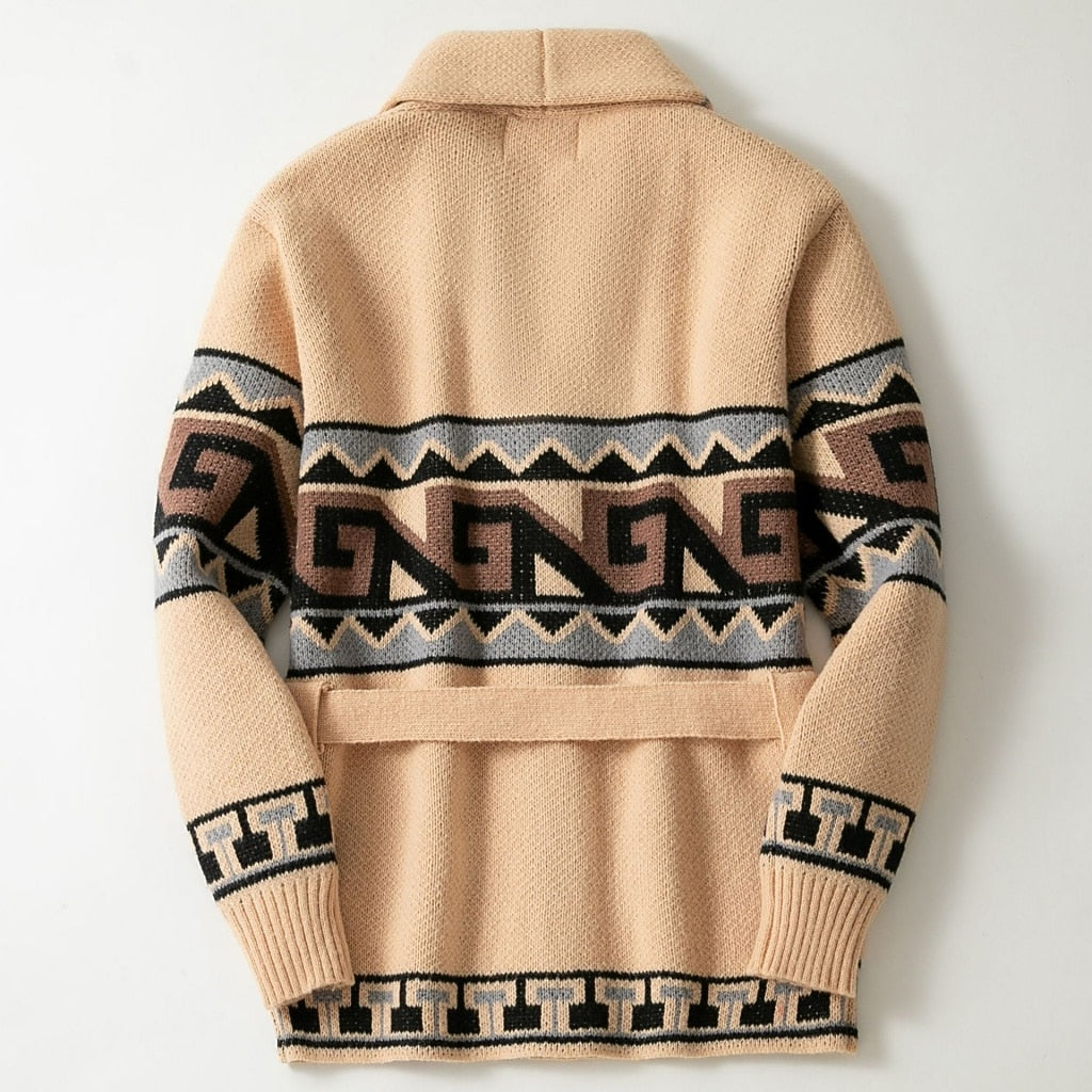 Spiral Band Shawl Cardigan