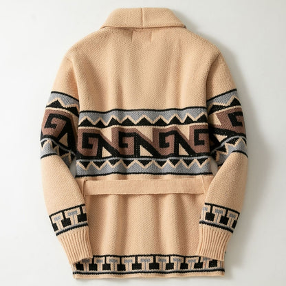 Spiral Band Shawl Cardigan