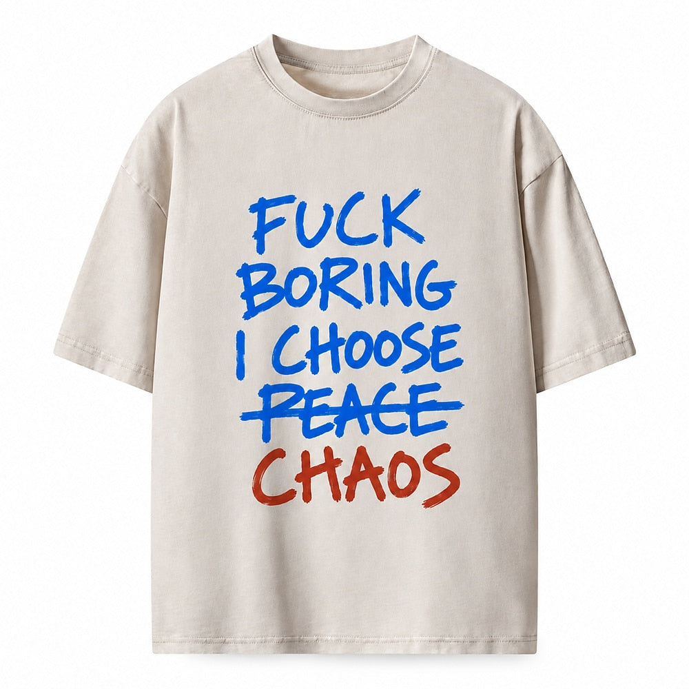 I Choose Chaos Heavyweight T-Shirt