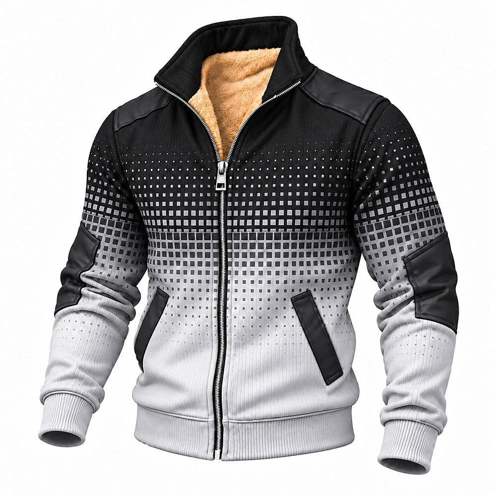 Pixel Fade Zip-Up Sweatshirt