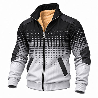 Pixel Fade Zip-Up Sweatshirt