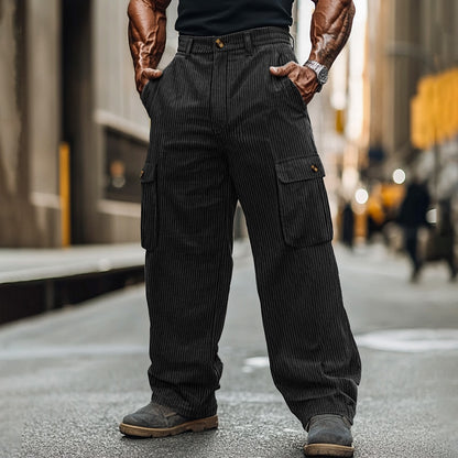 Relaxed Corduroy Utility Cargo Pants