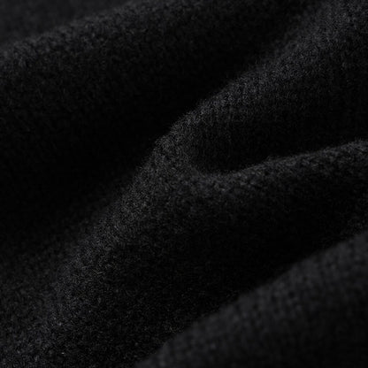 Offset Color-Block V-Neck Cardigan