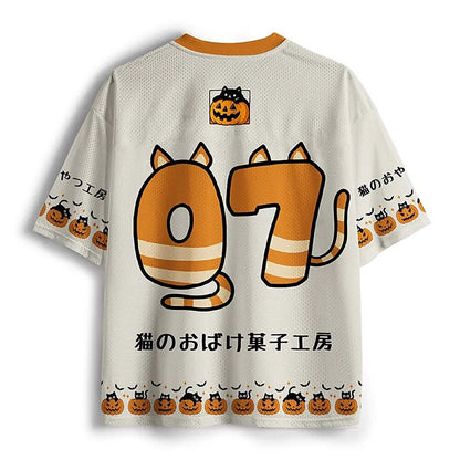 Men's Spooky Biscuits Graphic Mesh Football Jersey