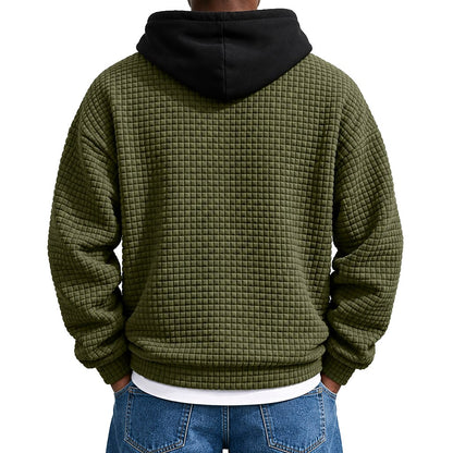 Waffle Quarter-Zip Hoodie