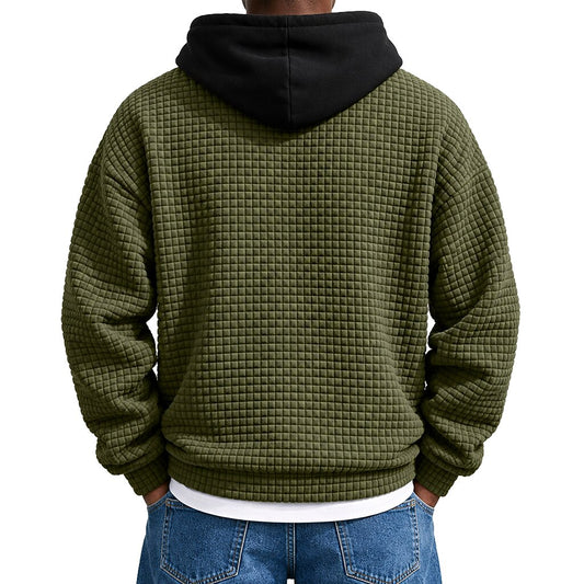 Waffle Quarter-Zip Hoodie