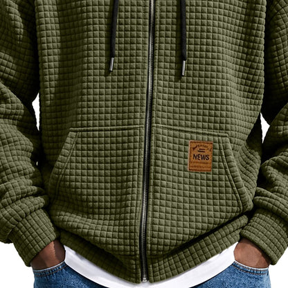 Waffle Quarter-Zip Hoodie
