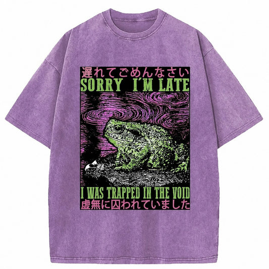 Japanese Style Void Toad Washed T-Shirt