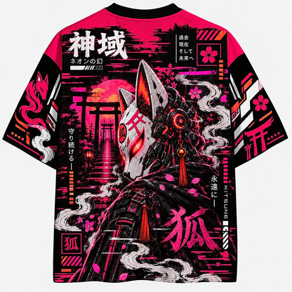 Men's Kanji Graphic V-Neck Sports Jersey