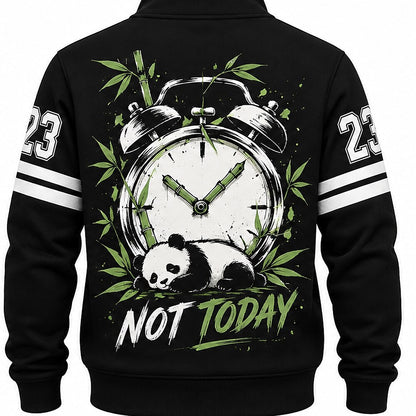 Maybe Tomorrow Sleepy Panda Half-Zip Sweatshirt