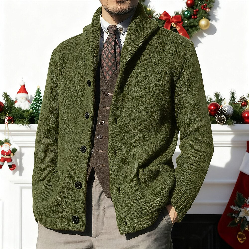 Knit Blazer-Style Cardigan