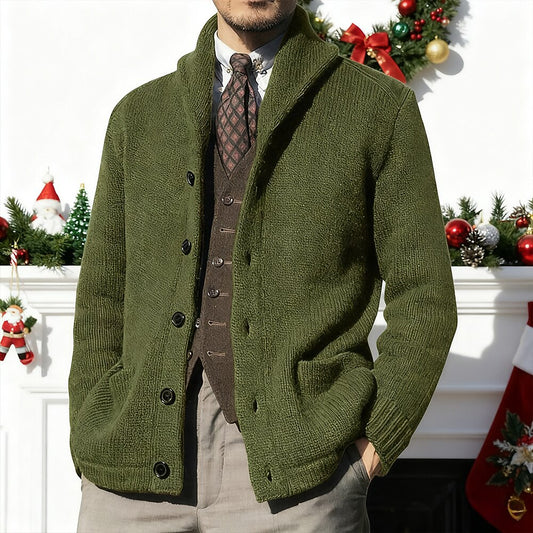 Knit Blazer-Style Cardigan