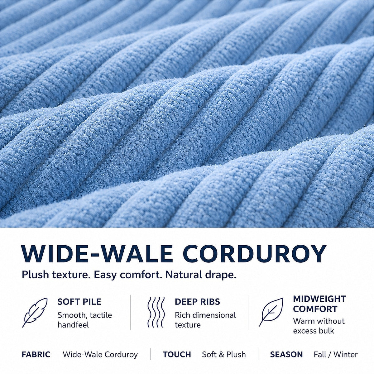 Wide Rib Drawstring Corduroy Pants