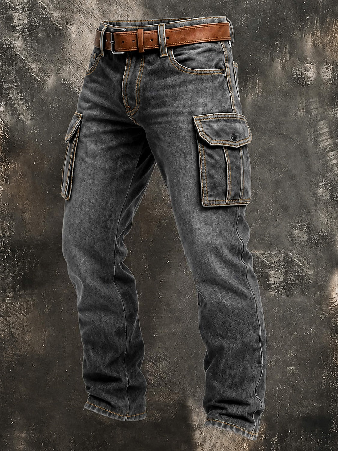 Classic Denim Utility Cargo Pants