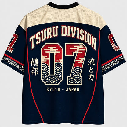 Men's Number Graphic V-Neck Sports Jersey