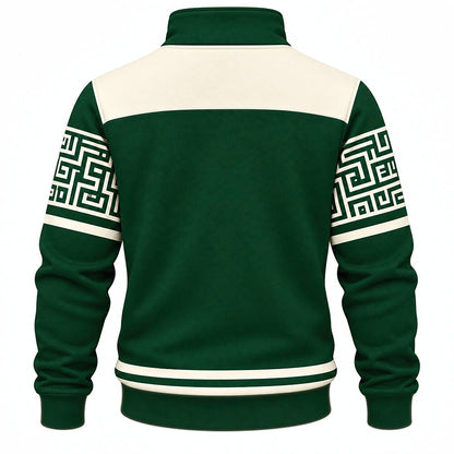 Chaos Leads Me Forward Frog and Crocodile Half-Zip Sweatshirt