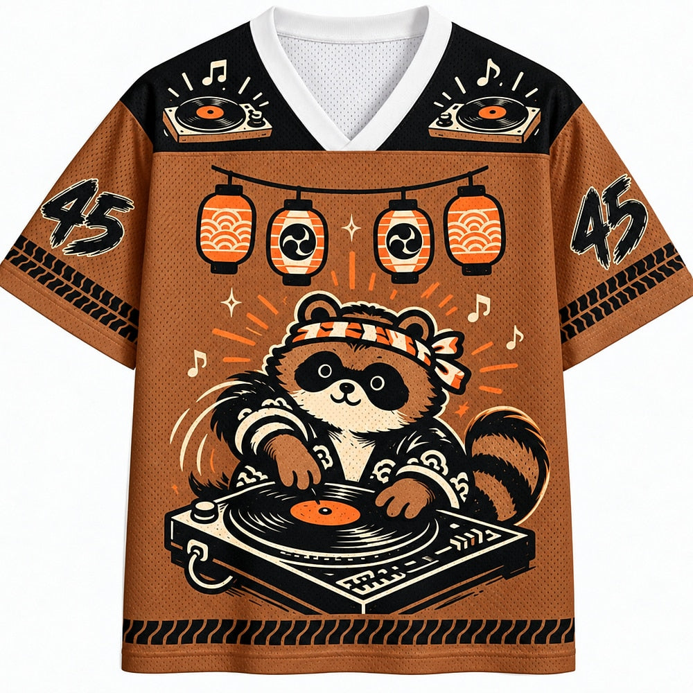 Raccoon Vinyl DJ Mesh Jersey