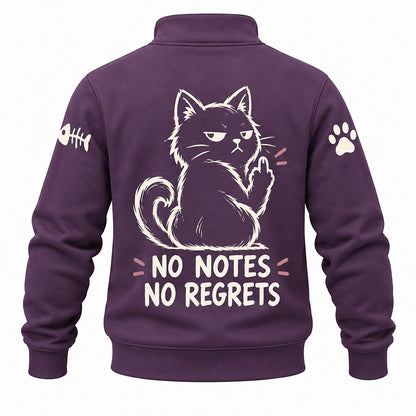 My Rules My Mood Cat Half-Zip Sweatshirt