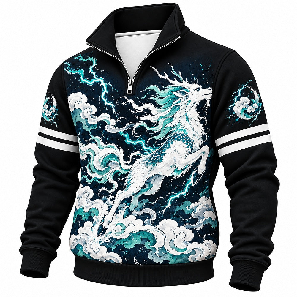 Storm Cloud Kirin Half-Zip Sweatshirt