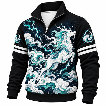 Storm Cloud Kirin Half-Zip Sweatshirt