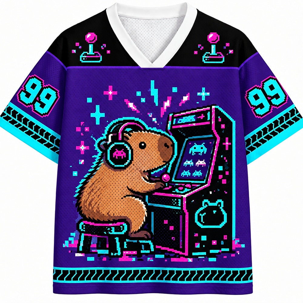 Pixel Capybara Arcade Mesh Jersey