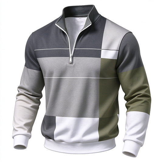 Modern Block Half-Zip Sweatshirt
