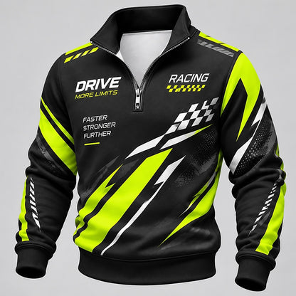 Born to Race Number 77 Half-Zip Sweatshirt