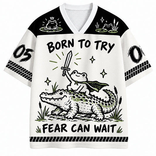 Fearless Frog and Crocodile Mesh Jersey